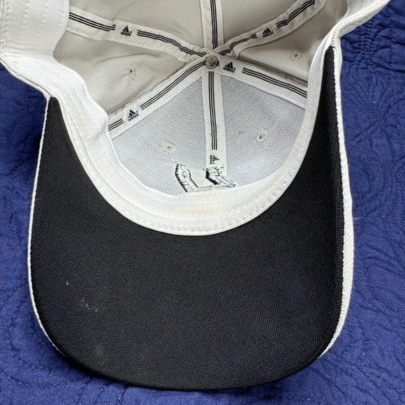 Adidas San Antonio Spurs NBA Baseball Cap Flex Fit M L Beige White Logo - Picture 5 of 6